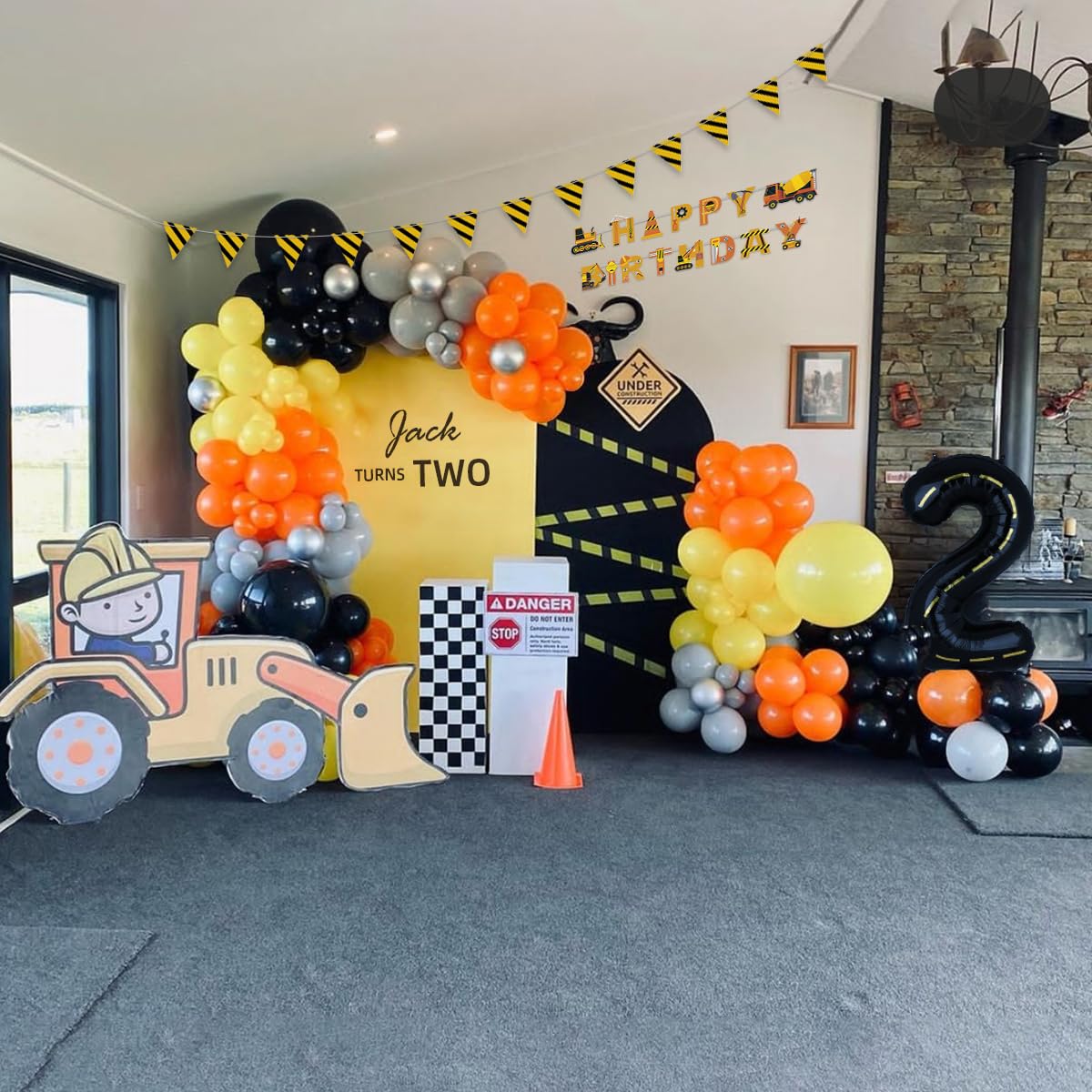 Amazon.com: Deapeick 136pcs Construction Birthday Party Balloon